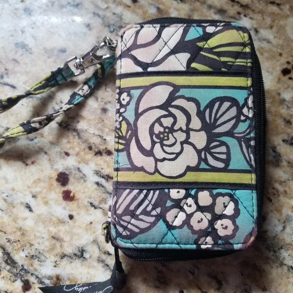 Vera Bradley wristlet wallet cell phone holder